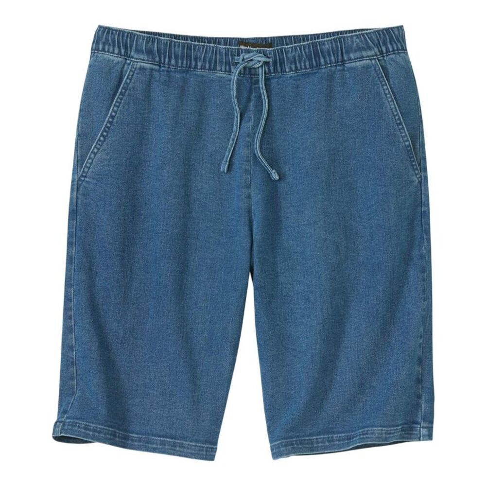 Atlas For Men Mens Denim Stretch Casual Shorts / Blue
